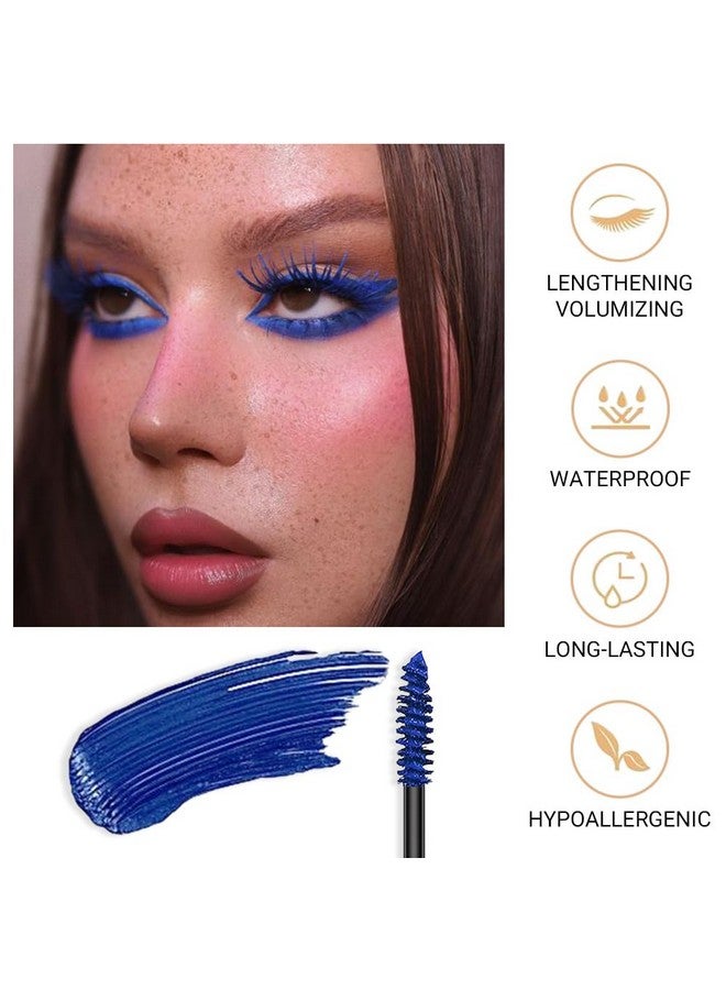 CAKAILA 3 Color Colored Mascara Set,Green Blue Purple Mascara Colorful Long Lasting Waterproof Hyperallergenic Mascara for Eyelashes,Purple Blue Green Mascara for Eyelashes Women's Volumizing Eye Mascara Set - Image 5