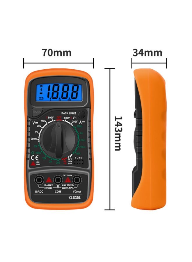 ANENG XL830L Multi-Function Digital Display High-Precision Digital Multimeter, Specification: Standard+10A Extra Tip Pen(Blue)