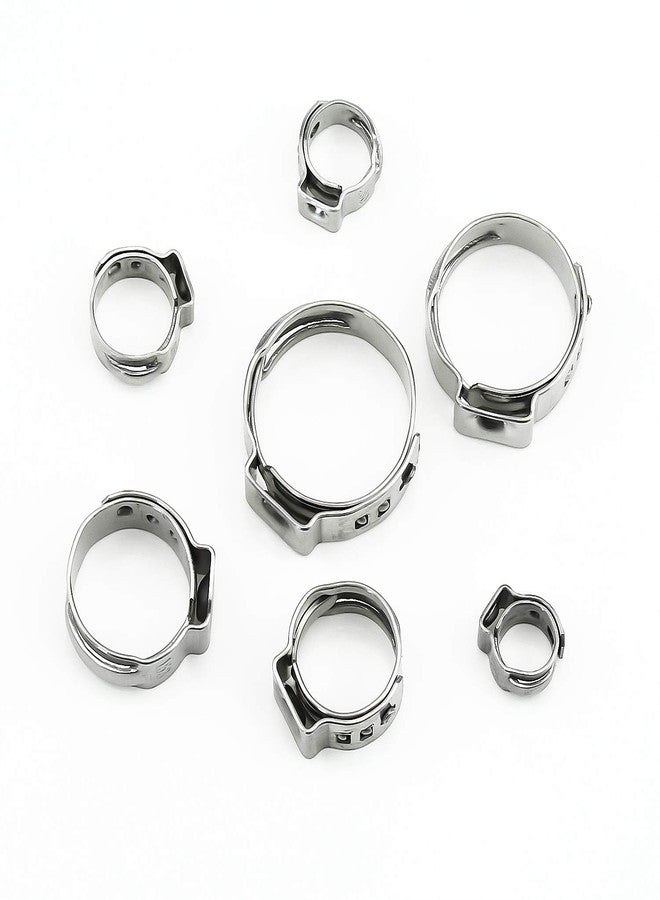 Sutemribor 304 Stainless Steel 7-21mm Single Ear Hose Clamps Assortment Kit, 128PCS - Image 5