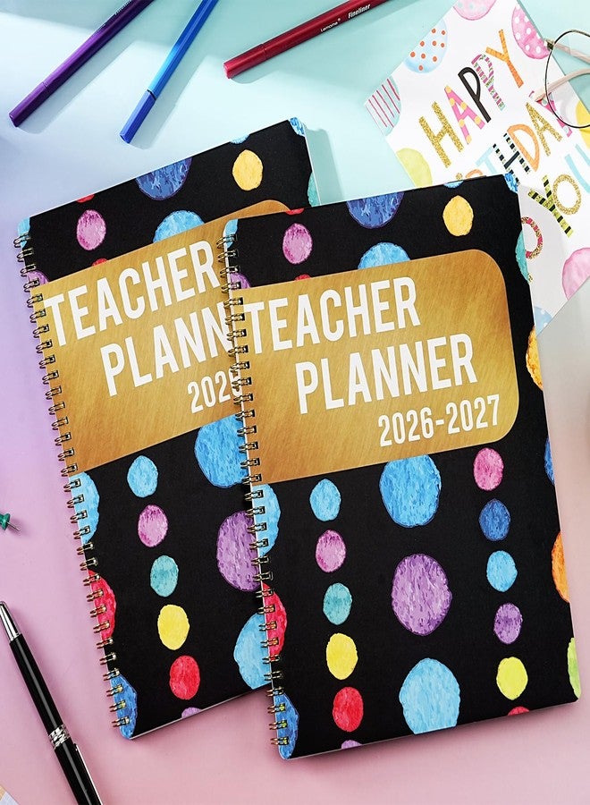 Journaltastic Teacher Planner 2026-2027 - Teacher Lesson Planner 2026-2027, July 2026 - June 2027, 8.5" x 11", Weekly & Monthly Lesson Plan Book for Teacher, Academic Planner with Colorful tabs, Inner Stickers - Image 2