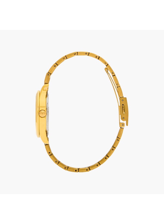 OMAX ساعة يد أنالوج ذهبية للنساء - Image 2