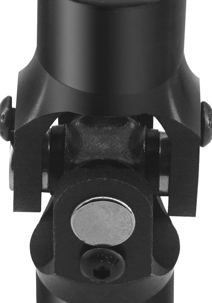 RABROPAR Single Steering Shaft Universal U Joint Coupling 3/4" Round x 3/4" Smooth Round Black - Image 3