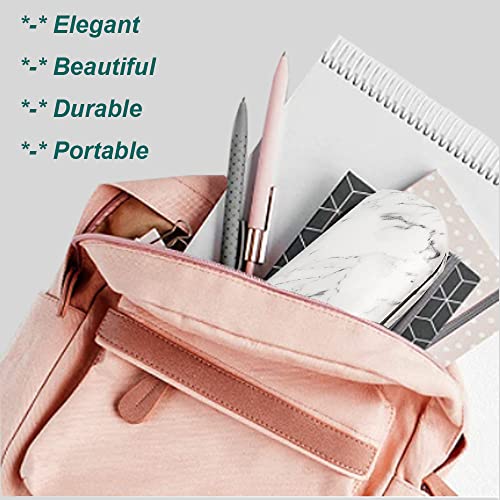 AITIME 2 in 1 Double Sided Portable Contact Lens and Eyeglasses Case, Marbling, Multifunction, Durable, Compact, Portable Storage Kit - Image 4