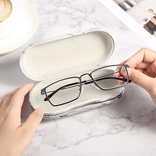 AITIME 2 in 1 Double Sided Portable Contact Lens and Eyeglasses Case, Marbling, Multifunction, Durable, Compact, Portable Storage Kit - Image 2
