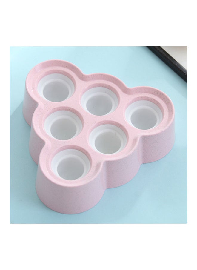 Generic - 6 Grids Ice Cream Mold Wheat Straw Diy Fruit Ice Cube Maker Mould Kitchen Accessories beige 18*18*18cm - Image 1