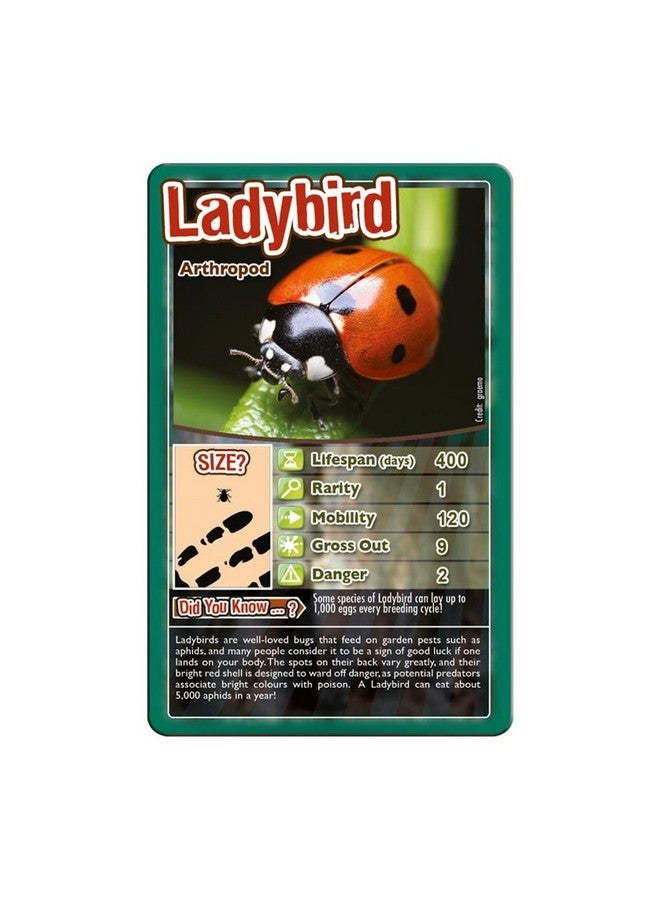 Top Trumps Top Trumps Bugs Classic Card Game, learn facts about the Black Widow, furry Tarantula, Praying Mantis and the Ladybird in this educational pack, gift and toy for boys and girls aged 6 plus - Image 3
