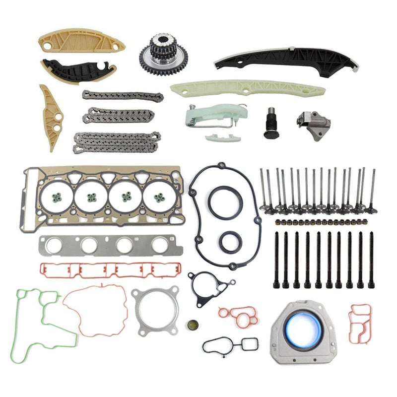 Flynsu Timing Chain Kit Engine Valves Gasket Kit Replacement for 20092015 Audi A4 Q5 VW Jetta Passat Tiguan 20 TSI CCTA CAEB Part 06K109158AD 06H109469T