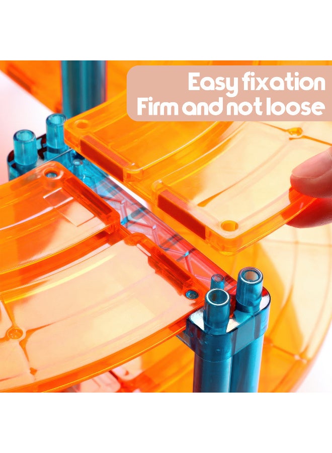 ZERIFAM Magnetic Building Blocks, 97 Piece Magnetic Tiles Race Car Track Set, 3D DIY Educational Toy, STEM Creative Learning Construction Kit, Magnetic Car Toys Gift for  Kids Age 3+ - Image 3