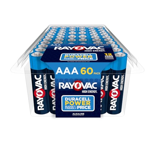 Rayovac High Energy AAA Batteries (60 Pack), Alkaline Triple A Batteries - Image 1