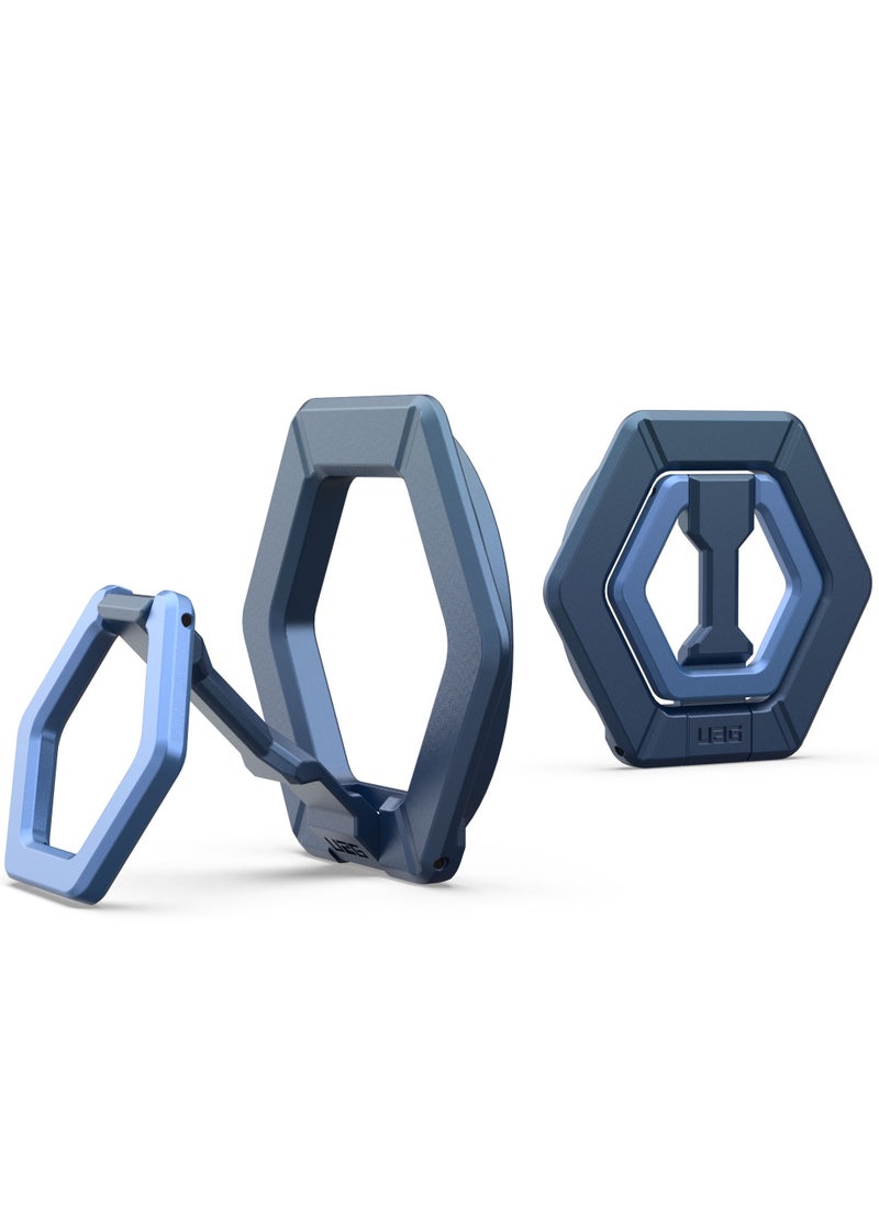 Urban Armor Gear - UAG MagSafe Ring Grip Stand Magnetic Phone Holder Grip with 360 Degree Rotation Adjustable Kickstand for iPhone 15 / 14/13/12 series and MagSafe Compatible Case - Mallard | Bright Blue - Image 1