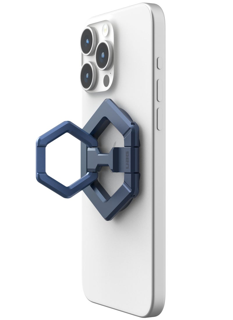 Urban Armor Gear - UAG MagSafe Ring Grip Stand Magnetic Phone Holder Grip with 360 Degree Rotation Adjustable Kickstand for iPhone 15 / 14/13/12 series and MagSafe Compatible Case - Mallard | Bright Blue - Image 1