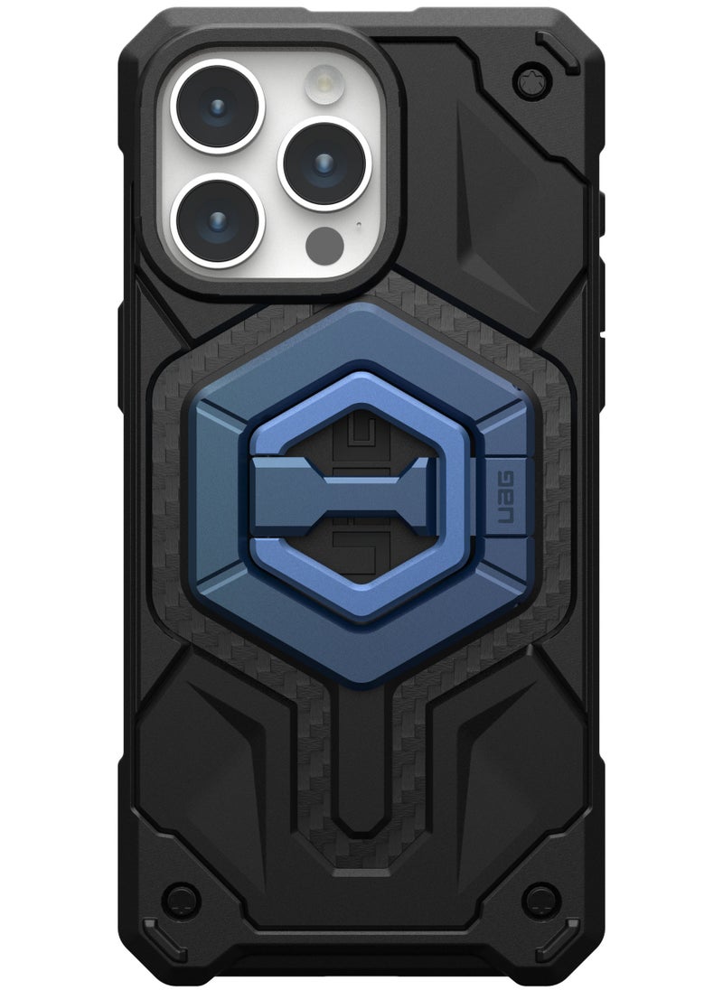 Urban Armor Gear - UAG MagSafe Ring Grip Stand Magnetic Phone Holder Grip with 360 Degree Rotation Adjustable Kickstand for iPhone 15 / 14/13/12 series and MagSafe Compatible Case - Mallard | Bright Blue - Image 1