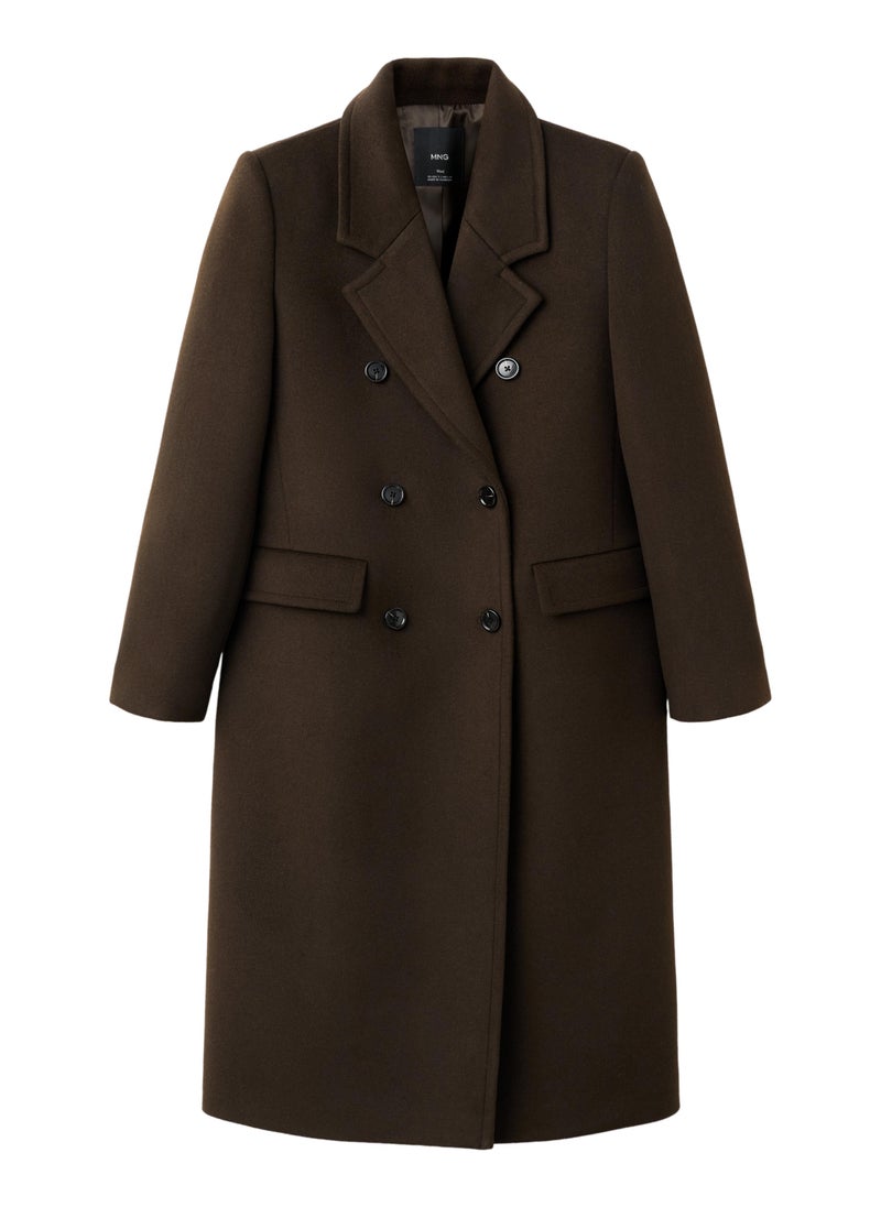 MANGO Double-breasted wool coat - Image 5