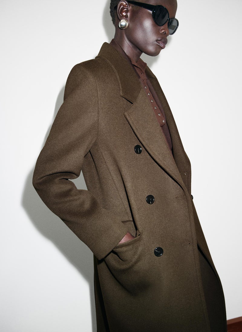 MANGO Double-breasted wool coat - Image 3