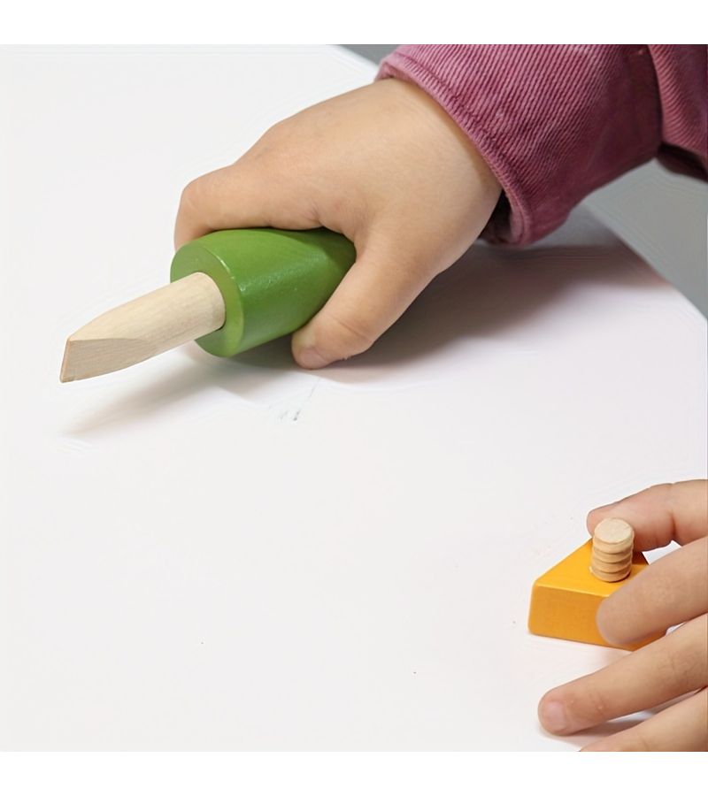 Jim Screwdriver Wooden Nut Combination Puzzle For Children Hands On Shape Matching Toy - Image 3