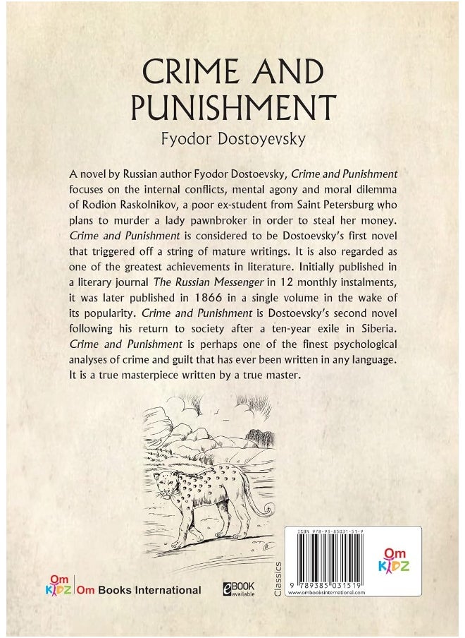 null - OM BOOKS INTERNATIONAL Classic Novel- CRIME AND PUNISHMENT - Image 1