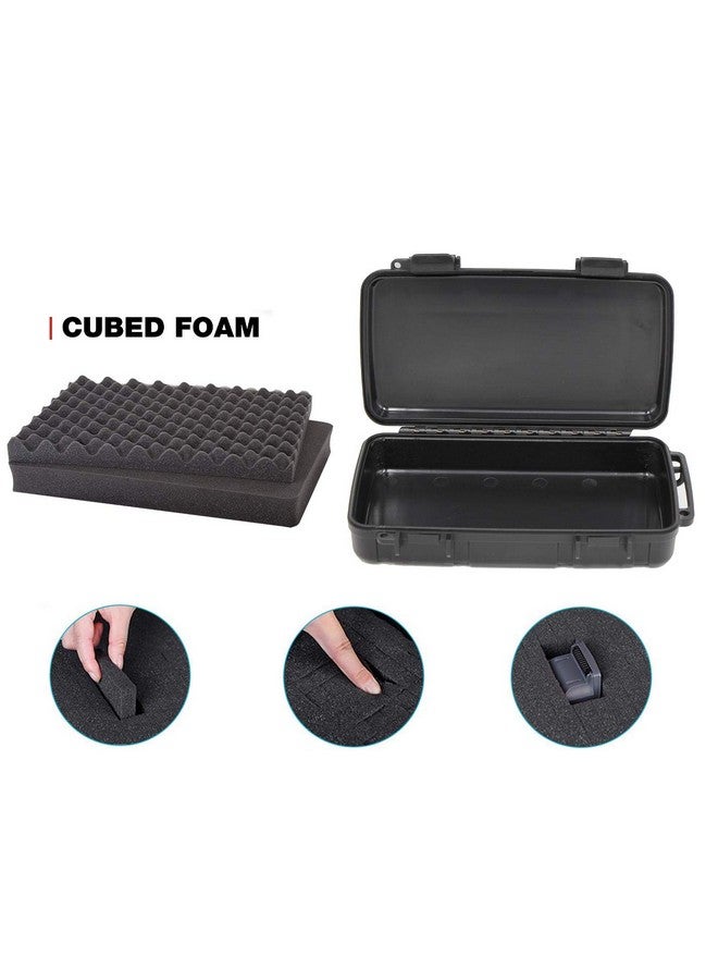 MOOCY 8" Small Hard Case With Pluck Foam Insert 8.6 X 4.9 X 1.9 Inch Watertight Padded Plastic Box Protect Tools And Glass Testing Equipment - Image 2
