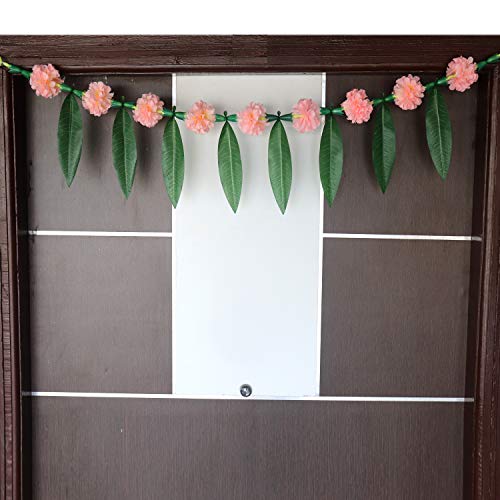 S2S® Artificial BabyPink Flowers & Mango Leaf Door Toran - Image 1