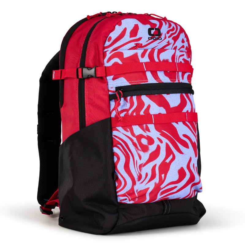 OGIO Alpha Backpack 20 Liter Red Melting Geos - Image 2