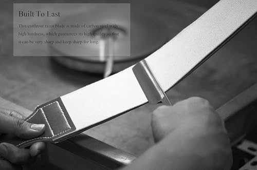 Grandslam Leather Strop for Straight Razor Sharpening and Smooth - Professional Straight Razor Knife Cowhide and Canvas Dual Strop Brown - Image 3
