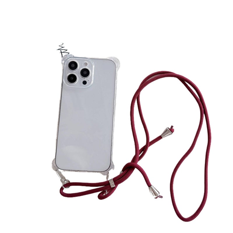 غطاء واقي | مقاوم للصدمات لـ iPhone 12 Pro Max | Wine Red سيليكون | حماية من السقوط - Image 1