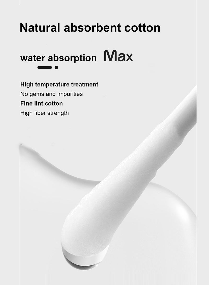 Cotton Swabs Disposable Paper Sticks Cotton Buds for Baby Ear Nose Clean 400 Count (Spiral and Scoop) Ear Swabs for Baby Adult Earpick - Image 3
