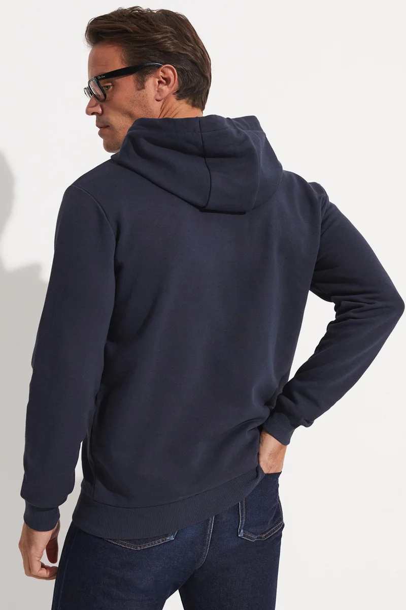 JUNE Men's Regular Fit Zippered Pocket Detailed Sweatshirt