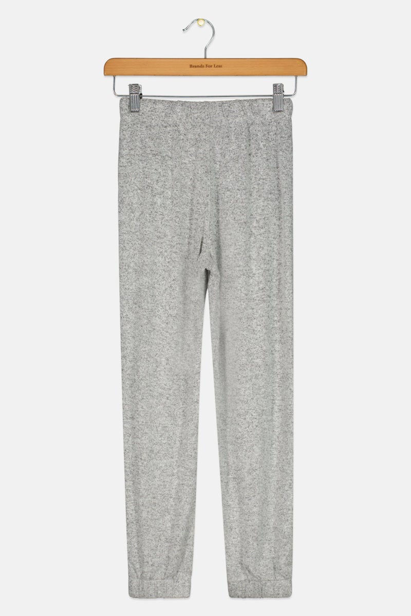 GAP Kids Girl Heather Joggers Pants, Light Grey - Image 2