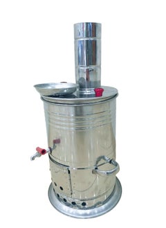Albawadi Camping Tea Maker Samovar Tea Kettle Cooking Bucket Use Charcoal Wooden  - Image 3