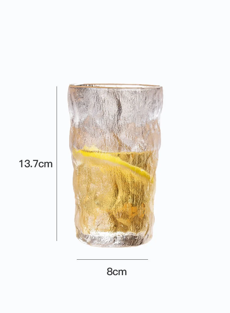 Sharpdo Creative Water Glass With Glacier Pattern 350ml