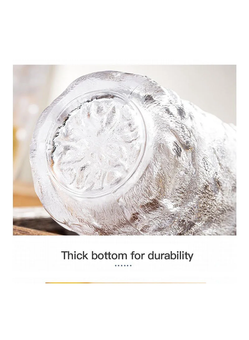 Sharpdo Creative Water Glass With Glacier Pattern 350ml