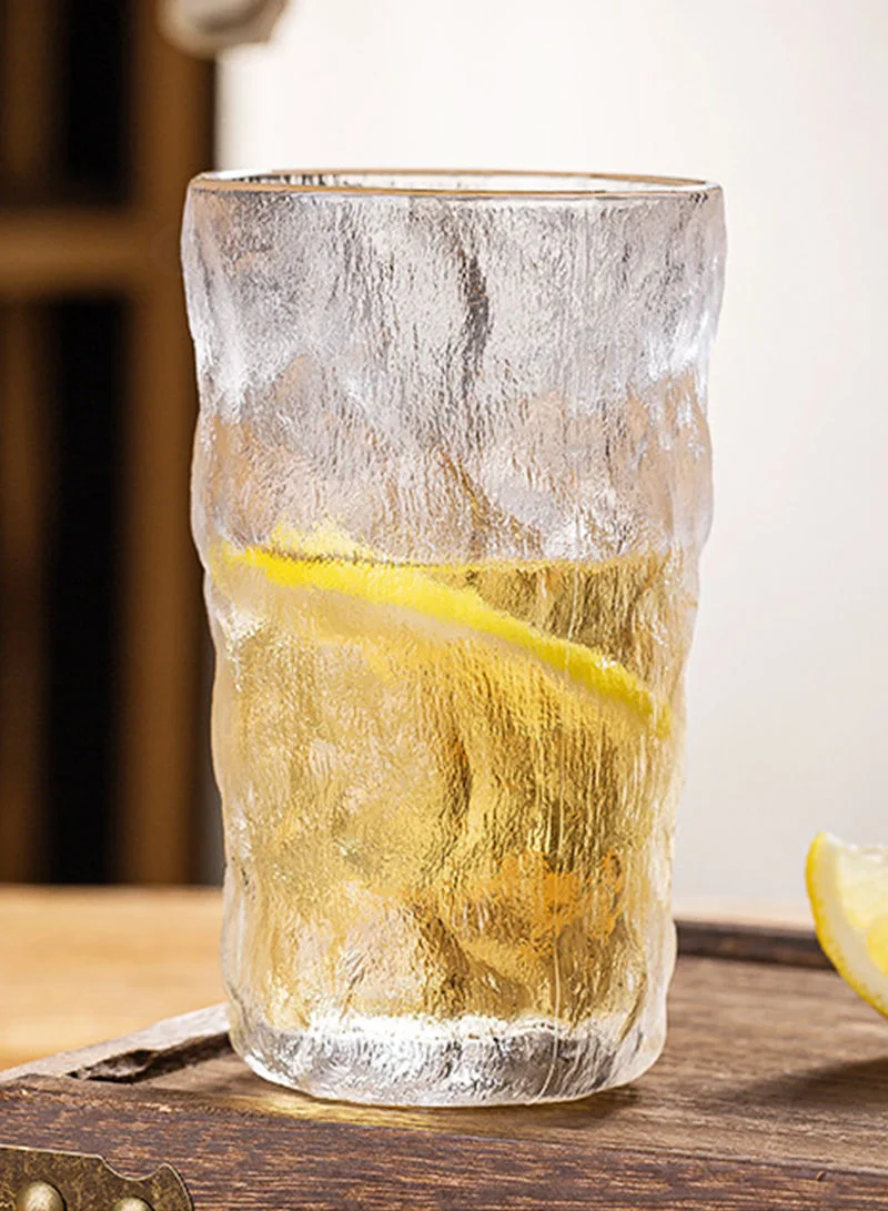 Sharpdo Creative Water Glass With Glacier Pattern 350ml
