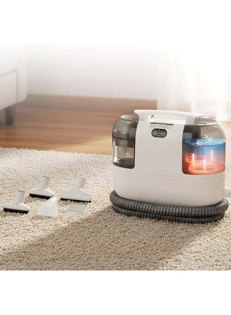 PRIMO PLUS Portable Multipurpose Carpet Cleaner Machine, 15s Fast Heating Spot Cleaner for Upholstery, 4 Detachable Brush Heads for Pets, Couch, Car Seats, Self-Cleaning - Image 3