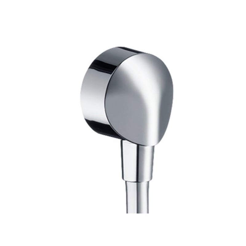 hansengroyi Shower Wall Supply Elbow for Hansgrohe 27458003 Wall Mount Shower Hose Connector 12 Water Outlet for Hansgrohe Techniflex Hand Shower Hose Chrome - Image 2