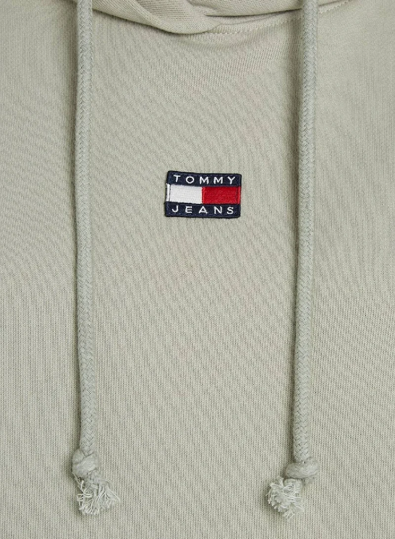 TOMMY JEANS Drawstring Boxy Zip-Thru Hoodie Sweatshirt