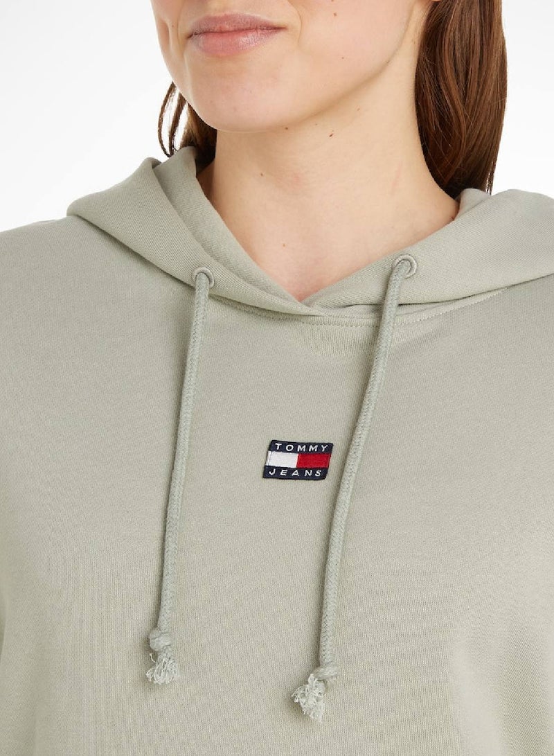 TOMMY JEANS Drawstring Boxy Zip-Thru Hoodie Sweatshirt - Image 5