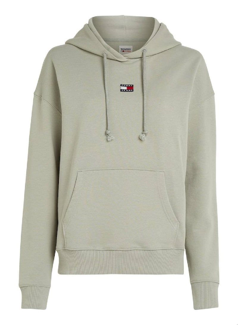 TOMMY JEANS Drawstring Boxy Zip-Thru Hoodie Sweatshirt - Image 2