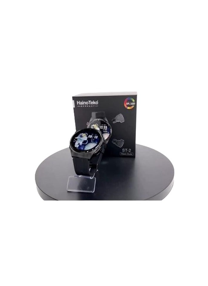 Smart Watch ST-2 Watch Buds With Built-in Bluetooth Earphones AMOLED Screen With Wireless Charging Black - pzsku/Z67BBC8C5EDDC0041883DZ/45/_/1726740834/974d66db-ee47-437a-9d68-4ab0c296ad43