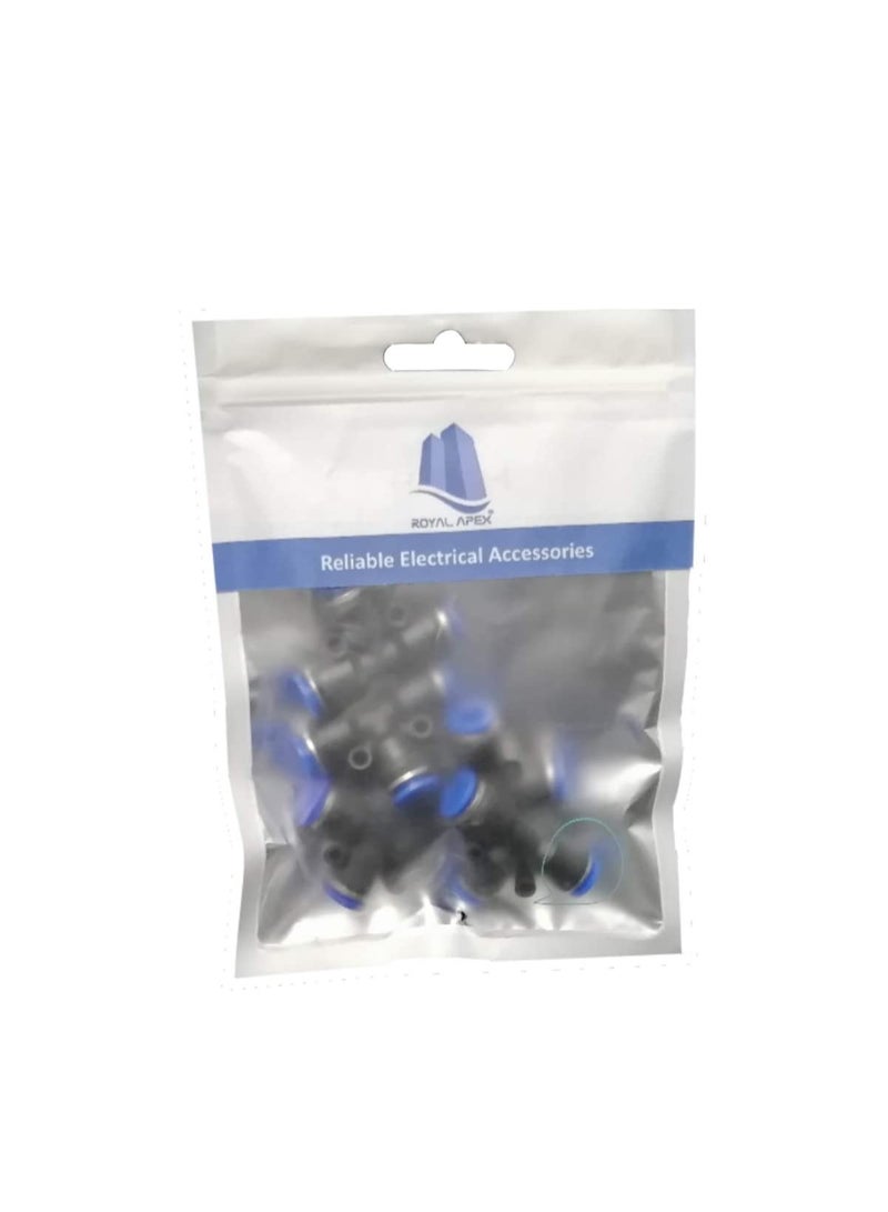 PU Pipe & Fittings Polyurethane | Pneumatic Pipe Push in to Connect Fittings (Tee - Pack of 5, 12mm) - Image 1