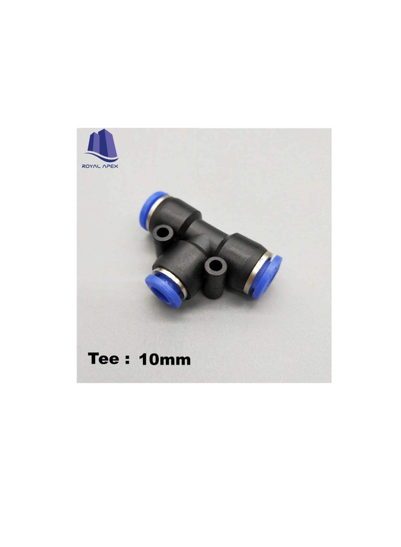 PU Pipe & Fittings Polyurethane | Pneumatic Pipe Push in to Connect Fittings (Tee - Pack of 5, 12mm) - Image 3