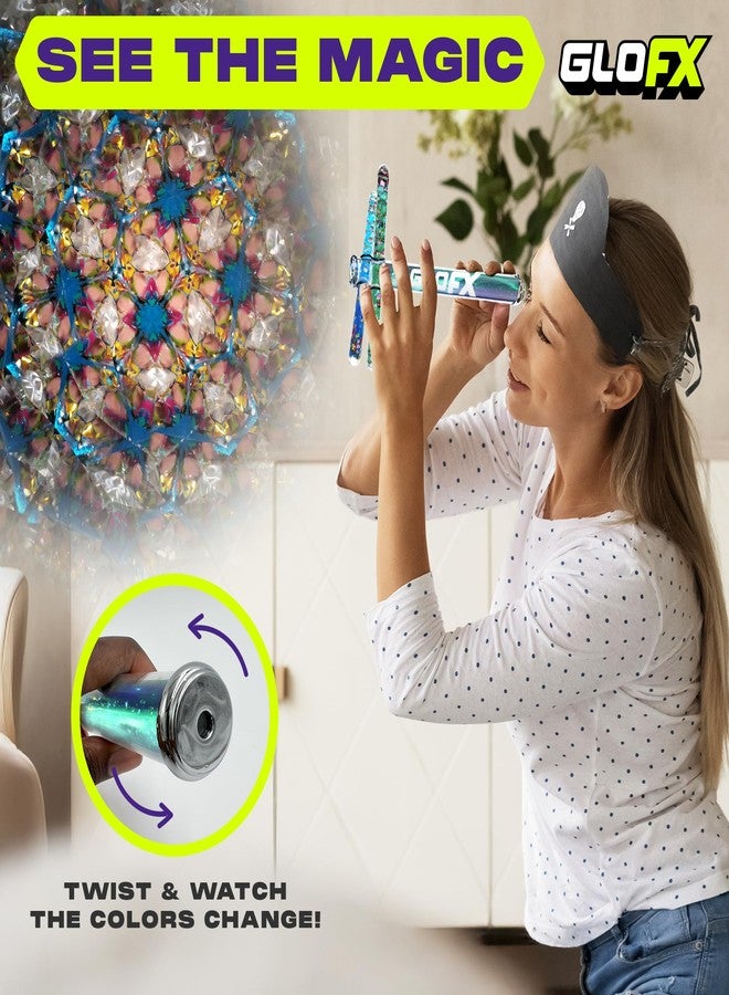 جلو اف اكس لعبة أنبوبية من GloFX Aurora Borealis Liquid X Kaleidoscope - عصا لامعة مزدوجة (أزرق وأزرق مخضر) - تتضمن أنبوبًا وعصيًا وفواصل - لعبة حسية للمراهقين والبالغين من سن 15 عامًا فما فوق - Image 4