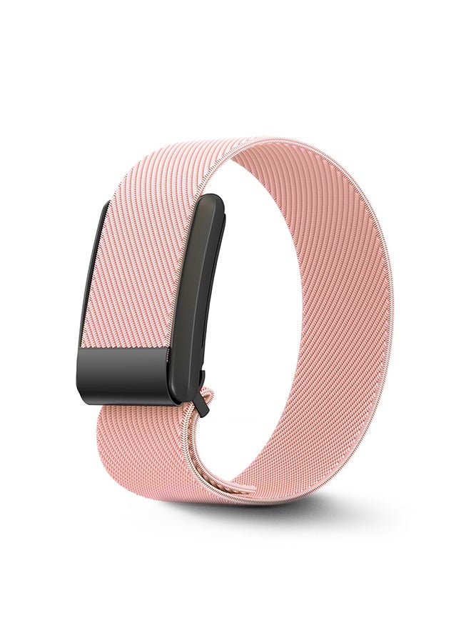 O Ozone Nylon Sport Band Compatible with Whoop 4.0 Band, Fast-Drying and Sweat-Wicking, Soft Adjustable Breathable Wristband Strap - - Light pink