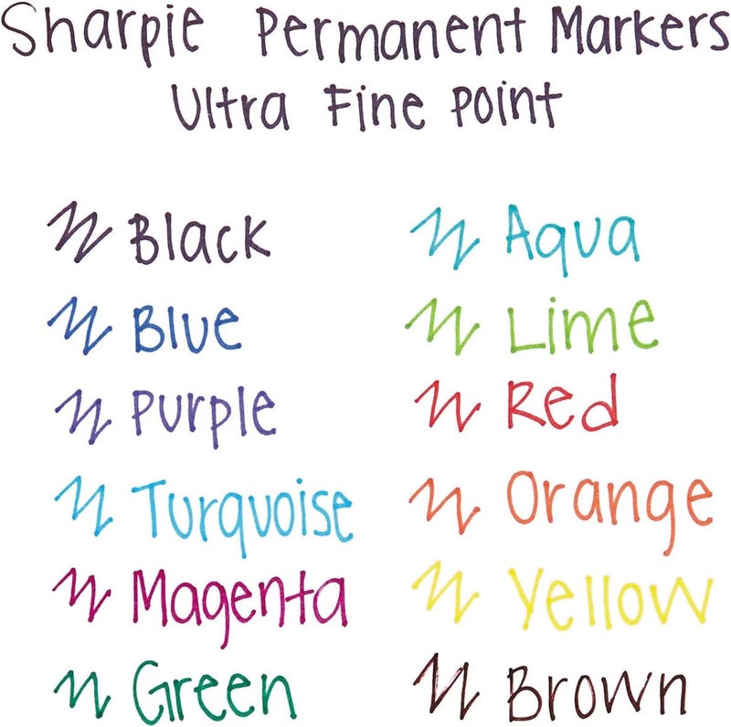 Sharpie Ultra Fine Point Permanent Markers, Red, Pack of 12 - Image 3