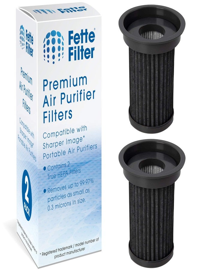 Fette Filter - True Hepa Filter Replacement Compatible with Sharper Image USB powered Portable Air Purifier (2 QTY) - Image 1