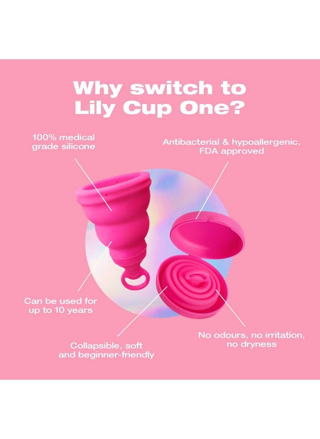Intimina - Intimina Lily Cup One - Collapsible Disposable Menstrual Cups for Beginners, Small Menstrual Cup, Period Cup for Teens - Image 1