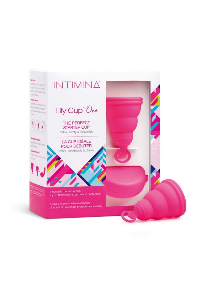 Intimina - Intimina Lily Cup One - Collapsible Disposable Menstrual Cups for Beginners, Small Menstrual Cup, Period Cup for Teens - Image 1