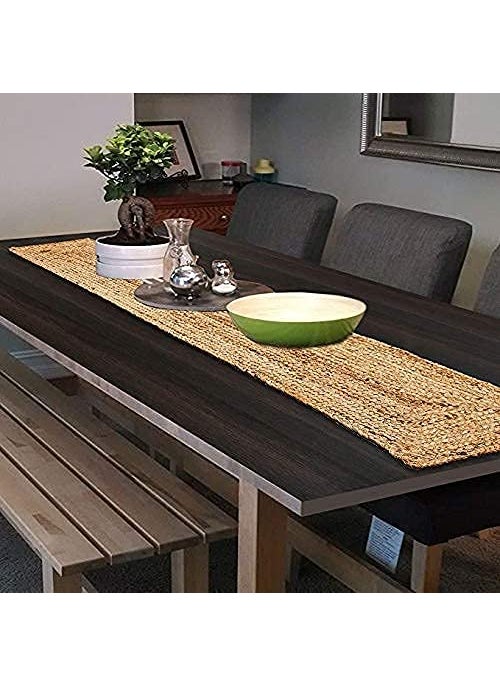 Legacy Legacy Jute Table Runner | Elegant Coffee, Dining & Center Table Decor | Perfect for Parties, Weddings, Family Dinners | Heat Resistant Dining Table Runner & Place Mats (14"X54" inch, Natural Jute)  - Image 3