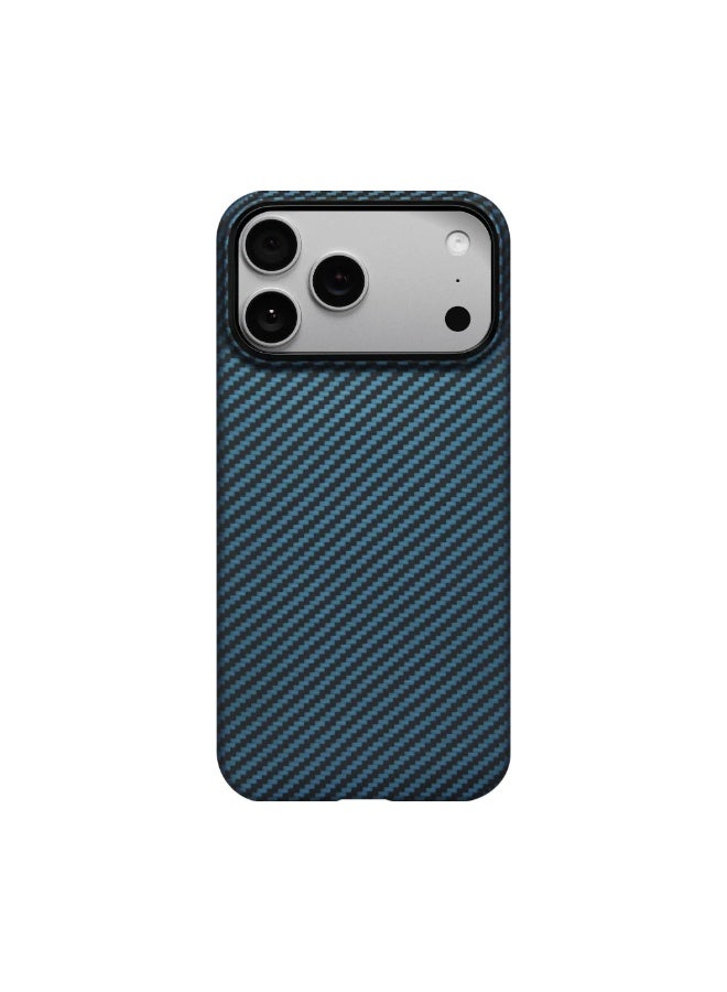 PITAKA iPhone 17 Pro Ultra-Slim Case 1500D Black/Blue (Twill)