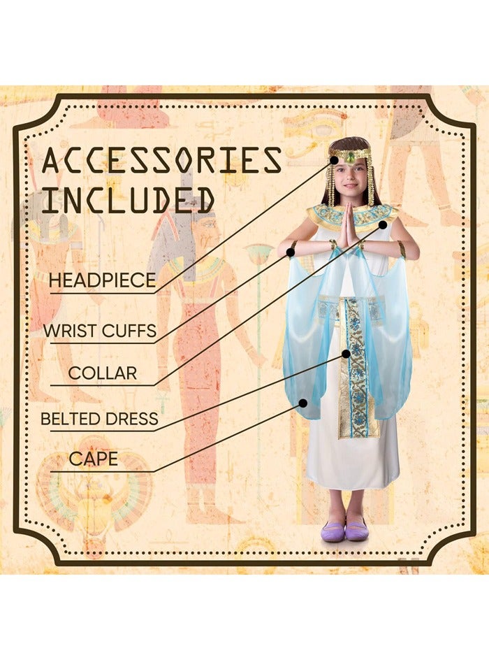 Beauenty Girl Ancient Egyptian Princess Dress Cosplay Costume With Accessories For Kids Carnival Party Costume Dress - Image 4