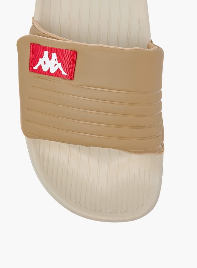 Kappa Women's Logo Print Slides With Hook And Loop Closure - Image 3